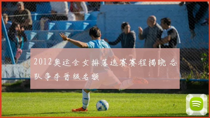 2012奥运会女排落选赛赛程揭晓 各队争夺晋级名额